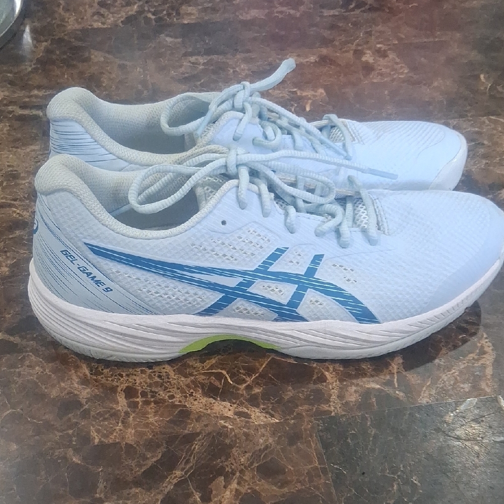 Asics Light Blue Running Shoes